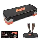 Phoenix Fitness Stepper - Adjustable Non-Slip Step Platform for Aerobic Exercise, Cardio, Stamina and Resistance Training - Height: 10 & 15cm