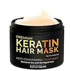 SUNATORIA Keratin Hair Mask - Professional Treatment for Hair Repair, Nourishment & Beauty - Hair Mask for All Hair Types - Vitamin Complex with Omega 3, 9, Vitamin E - Protein Nourishment Masque - Keratin Treatment