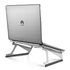 Zawaer Supporto PC Portatile, Porta Notebook Alluminio Ventilato Ergonomico, Raffreddamento Regolabile PC Stand Compatibile con MacBook Air/PRO, dell, HP, Lenovo And Other 10 –17,3 pollici Laptops