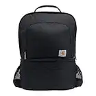 Carhartt Insulated 24 Can Two Compartment Cooler Backpack, Backpack with Fully-Insulated Cooler Base, Black