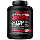 Whey Protein Powder, MuscleTech Nitro-Tech Whey Protein, Whey Isolate & Peptides Protein Powder, Muscle Builder for Men & Women, Lean Protein Powder for Muscle Gain, Vanilla Cream, 5 lbs (50 Servings)