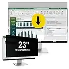 23 Inch Computer Privacy Screen Filter for 16:9 Aspect Ratio Monitor, Anti Blue Light Glare Privacy Filter 23 in, Removable Computer Privacy Screen Shield, Privacy Protection film for 23" Computers