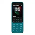 Nokia 150 Version 2020 Feature Phone (2,4 Zoll, 4 MB interner Speicher (erweiterbar auf bis zu 32 GB per MicroSD-Karte), 4 MB RAM, Dual SIM) Cyan