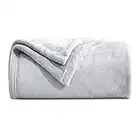 Maple&Stone Mantas para Cama 90 Suave, Manta para Sofá de 300GSM Franela - Manta Pelo de Transpirable, Manta Forro Polar Reversible,Gris Plateado 150x200cm