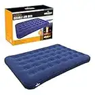 Milestone Camping 88010 Flocked Double Airbed/Easy Inflate & Deflate/Weatherproof/Great For Camping, Festivals, Sleepovers & Family Gatherings