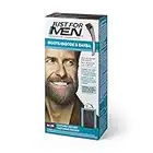 Just For Men Tinte Para Bigote Y Barba Color Moreno, Elimina Las Canas Para Una Apariencia Más Espesa Y Completa, Con Pincel Aplicador Incluido - M35