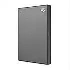 Seagate One Touch 2 TB externe Festplatte, HDD PC/Notebook/Mac, USB 3.0, space grey, 2 Jahre Data Rescue Service, FFP, Modellnr.: STKB2000404