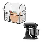 kwmobile Custodia Protettiva per KitchenAid 4,3-4,8 Litri - Copertura Antipolvere TPU Robot da Cucina - Cover 2 in 1 con 3X Tasche Porta Utensili da Cucina - Trasparente