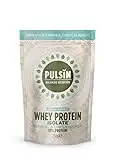 Pulsin - Unflavoured Whey Isolate Protein Powder - 250g - 9.3g Protein, 0.3g Carbs, 38 Kcals Per Serving - Gluten Free & Vegetarian Low Carb Powder for Shakes