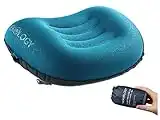 TREKOLOGY Almohada de Camping y Viaje Inflable Ultraligera – ALUFT 2.0 Comprimible, compacta, cómoda, Almohada Hinchable ergonómica para el Cuello y el Apoyo Lumbar para IR de Camping