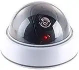 VisorTech Kamera Attrappe: Dome-Überwachungskamera-Attrappe mit durchsichtiger Kuppel und LED (Kamera Fake, Alarm Dummy, Überwachungskameras)