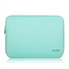 Arvok 17 17.3 Pouces Housse Ordinateur Portable Pochette en Néoprène Protection Sacoche pour PC Chromebook Ultrabook Netbook Tablette (Vert Clair)