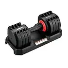 RPM Power Manubrio Dumbbell Regolabile, Singolo, Professionale - Salvaspazio, Ideale per l'Allenamento a Casa, l'Allenamento della Forza e lo Sviluppo Muscolare, Bodybuilding