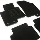 MTM Tapis de Sol pour Jeep Cherokee III (KJ) de 2001 a 2007, sur Mesure en Velours Noir, One cod. fr915