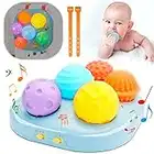 Sirecal Baby Toys 0-6 Months Plus, Light Up Toys with Music, Baby Toys for 1 Year Old Boys Girls, Sensory Toys for Babies 6-12 Months with Light Up Soft Texture Balls, Infant Birthday Shower Gifts