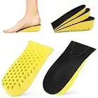 Plantillas para aumentar altura, plantillas zapatos con absorción de impactos, almohadillas transpirables de nido de abeja para el talón para hombres y mujeres(1.5cm)