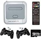 Super Console X Pro Retro Spielekonsole, Mini TV Videospiel-Player mit 256 GB Karte für 4K TV-HDMI-Ausgang, integriert in über 50.000 Spiele, 2 Gamepads Unterstützung NES/N64/PS1/PSP, WiFi/LAN