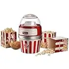 Ariete Pop Corn XL Party Time 2957, Macchina Pop Corn con Ciotola Estraibile, Cottura ad Aria Calda, Incluso Dosatore, 60gr di Pop Corn in Meno di 2 Minuti, 1100 W, Rosso