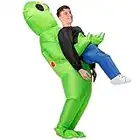 ZIZWO Inflatable Costume Adult, Alien Halloween Inflatable Costumes, Alien Funny Halloween Blow up Costumes for Men& Women