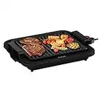 T-Fal Indoor Grill Electric Smokeless, Electric Grill, Sear Capability, 4 Servings, Black