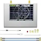 Analizador de redes vectoriales NanoVNA V2 PLUS4 50kHz-4GHz - AURSINC Analizador de antenas S Parámetros Medidas Pantalla táctil de 4'' | HF VHF UHF SWR, carta Smith y batería de 3200 mAh