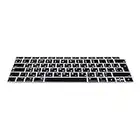 kwmobile Protezione Tastiera Russa Compatibile con Apple MacBook Air 13" 2018 2019 2020 A1932 - Cover Tastiera Russo QWERTY - Copertina Silicone Nero