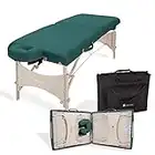 EARTHLITE Portable Massage Table HARMONY DX – Eco-Friendly Design, Hard Maple, Superior Comfort, Deluxe Adjustable Face Cradle, Heavy-Duty Carry Case (30" x 73")