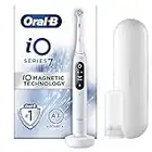 Oral-B iO7 Electric Toothbrush with Revolutionary Magnetic Technology, Gifts For Women / Men, App Connected Handle, 1 Toothbrush Head & Travel Case, 5 Modes with Teeth Whitening, White