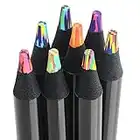 nsxsu 8 Colors Rainbow Pencils, Jumbo Colored Pencils for Adults and Kids, Multicolored Pencils for Art Drawing, Coloring, Sketching(8)