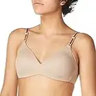 Warners Women's Blissful Benefits Side Smoothing Wirefree Bra, Toasted Almond, 38D