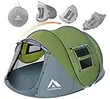 Pop Up Tents for Camping 4 Person Waterproof Pop Up Army Tents Surplus Tents Military Popup Tent Camping Easy Up Camping Tents Instant Pop Up Tent Big Green