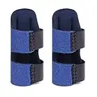 ACWOO Fingerschiene, 2 Stück Fingerglätter Finger Schiene Stabilisator, Weicher Bequemer Fingerstütze, Fingerbandage für Gebrochene Verstauchte Arthritis oder Tendinitis (Blau)