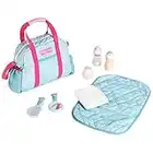 Theo Klein 1746 Baby Coralie - Changing Bag I Baby doll bag with accessories I Toy for children from 3 years