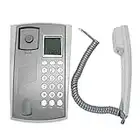 Landline Corded Telephone,Desktop/Wall Hanging Foreign Trade Caller ID Function Small Extension Fixed Phone,with UK Telephone Line,for Living Room,Hotel,Office,Home(Gray)