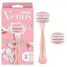 Gillette Venus ComfortGlide White Tea Women's Razor - 1 Handle + 2 Refills