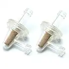 Inline Fuel Filter - APE RACING Universal Small 90 Degree Fuel Filters (Pack of 2) for 1/4 Fuel Line Gas Engine Motorcycle Bike Scooter ATV Quads