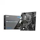 MSI PRO H610M-G DDR4 Motherboard, Micro-ATX - Supports Intel 12th Gen Core Processors, LGA 1700 - 2x DIMMs (3200MHz), 1x PCIe 4.0x6 slot, 1xM.2 Gen3,USB 3.2 Gen1, 1G LAN,HDMI 2.1 & DP 1.4 & VGA, Black