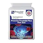 Men Ace Prostaid Plus Capsules | 60 Prostate Supplements for Men with Saw Palmetto Mixed Plant Sterols & Selenium | Vegetarian & Vegan | UK Manufactured Under GMP Standards by Prowise Healthcare