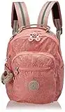 Kipling SEOUL S, Kleiner Rucksack mit Laptop-Schutz 13 Zoll, 35 cm, 14 L, 0.50 kg, Sweet Metallic Floral