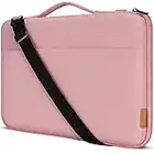 DOMISO 14 Inch Laptop Bag Cover Waterproof Shockproof Notebook Sleeve Case Shoulder Bag Protective Cover for 14" HP Stream 14 Pavilion 14/2017 Lenovo ThinkPad X1 Yoga 710/14" ThinkPad A475,Pink