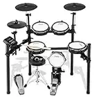 Donner E-Drum-Sets, Mesh E-Schlagzeug mit 225 Sounds, Kit für Anfänger mit Drum-Thron, Stöcke, Kopfhörer enthalten, stabilere Eisen-Metall-Unterstützung