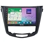 Dasaita Récepteur Radio Stéréo de Voiture pour Nissan X-Trail Qashqai J11 2014-2018 avec Carplay Android Auto Bluetooth GPS WiFi FM/AM Commande au Volant DSP 4G 64G 360 Caméra Écran Tactile HD 10,2"