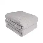 Brentfords Teddy Fleece Blanket Large Throw Over Bed Plush Super Soft Warm Sofa Bedspread, Silver Grey - 125 x 150 cm