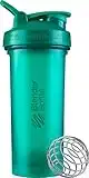 BlenderBottle Classic V2 Shaker Bottle Perfect for Protein Shakes and Pre Workout, 28-Ounce, Emerald Green