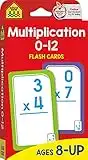 School Zone - Multiplication 0-12 Flash Cards - Ages 8+, 3rd Grade, 4th Grade, Elementary Math, Multiplication Facts, Common Core, and More