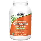 NOW Supplements, Organic Chlorella Powder with naturally occurring Chlorophyll, Beta-Carotene, mixed Carotenoids, Vitamin C, Iron and Protein, 1-Pound