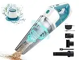 PEGOVO Car Vacuum Cleaner High Power 9000PA, Handheld Car Vacuum Cordless Rechargeable,Mini Portable Hand Held Vacuum Cordless Vacuum Cleaner for Pet Hair Home Cleaning-LED Light &Washable Filter