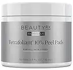 BeautyRx Advanced Exfoliating Therapy Pads - 10% Glycolic Acid - Chemical Peel At Home - 50 Pads