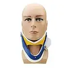 Steellwingsf 4 Gears Medical Therapy Neck Collar Brace Cervical Traction Support Brace Stretcher Blue