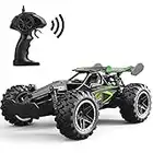 SZJJX RC Voiture Télécommande Jouets pour Enfants Voitures en Alliage 2WD 2.4 GHz Camion 15+KM/H Haute Vitesse Voiture de Course Buggy avec Deux Batteries Cadeau pour Filles et Garçons